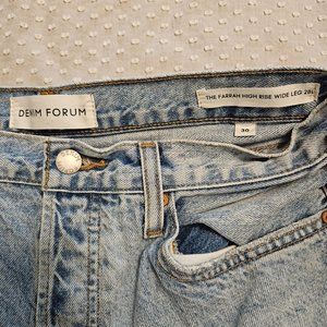 Denim Forum- Farrah High Rise Wide Leg size 30